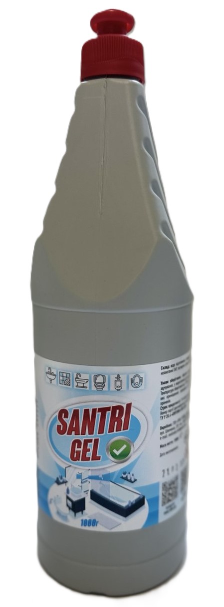 Гель для чищення сантехніки "Сантрі Гель", ТМ ECONOMIX 1000 гр.